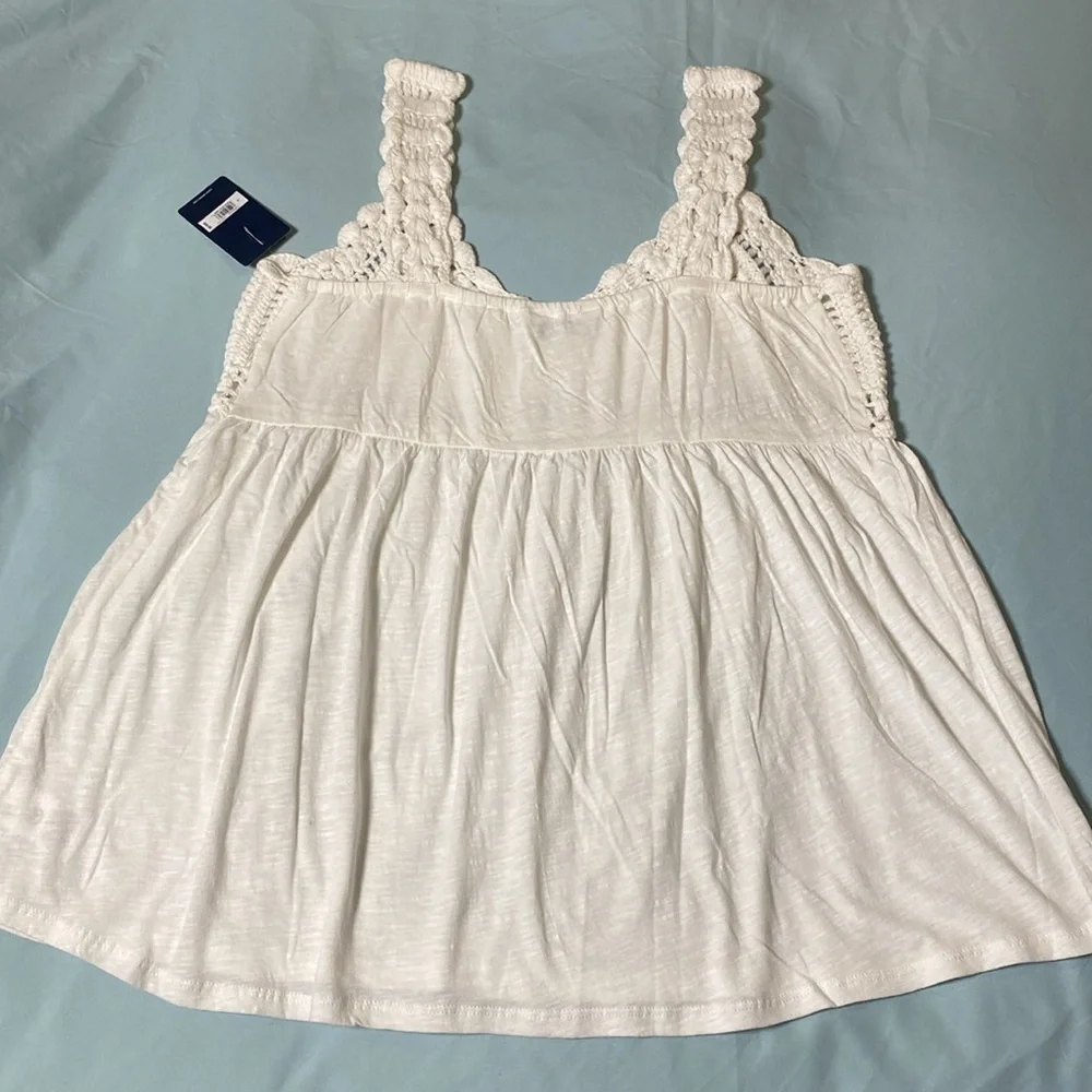 NWT Lucky Brand Crochet Baby Doll Tank Top - Picture 5 of 16